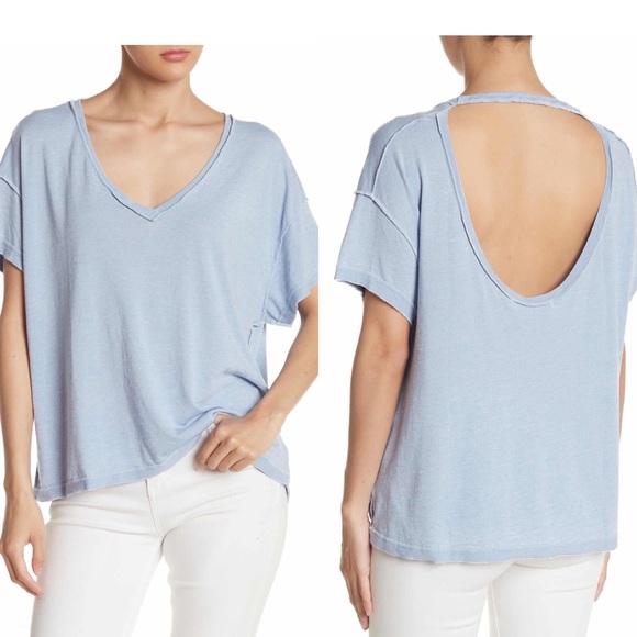 Free People Tee Oversize Short Sleeve Cozy Top NWT - Picture 2 of 2